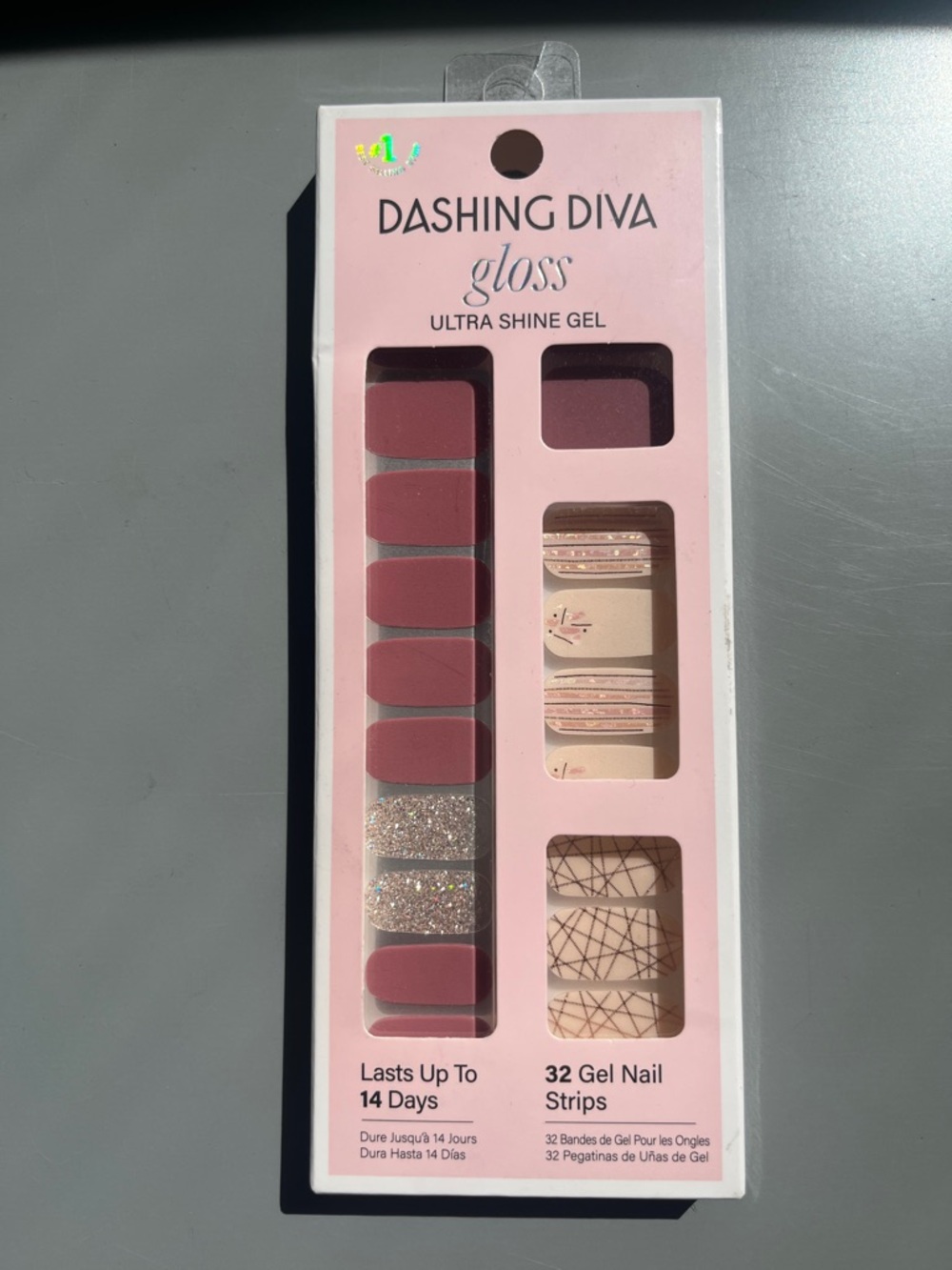 Dashing Diva Gel Gloss Palette Glitter Ultra Shine Nail Strips - Picture 2 of 4